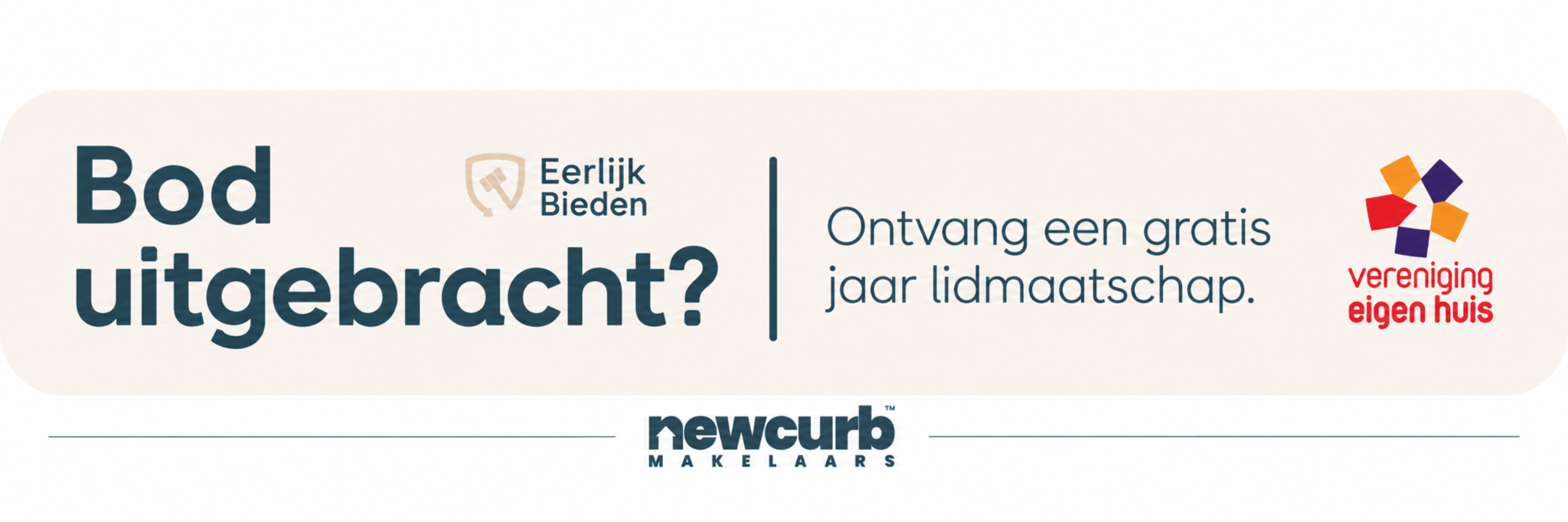 NEWCURB Makelaars | Via ons bied portaal een jaar lang gratis lid van Vereniging Eigen Huis